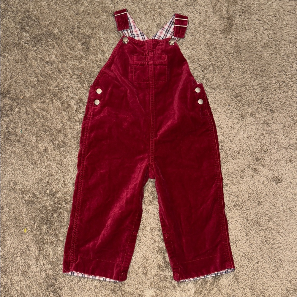 Greendog Red Velour Coveralls